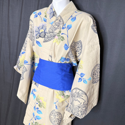 "Patterned Seasons" Vintage Japanese Yukata