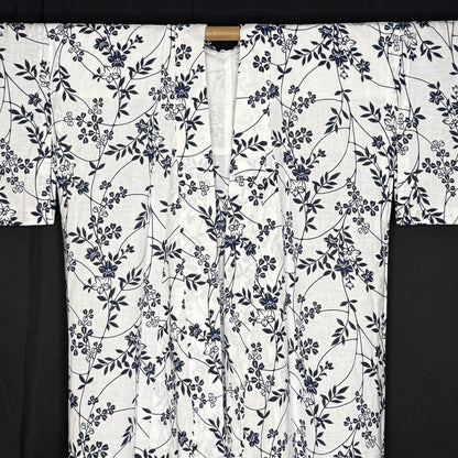 "Graceful Hagi" Vintage Japanese Yukata