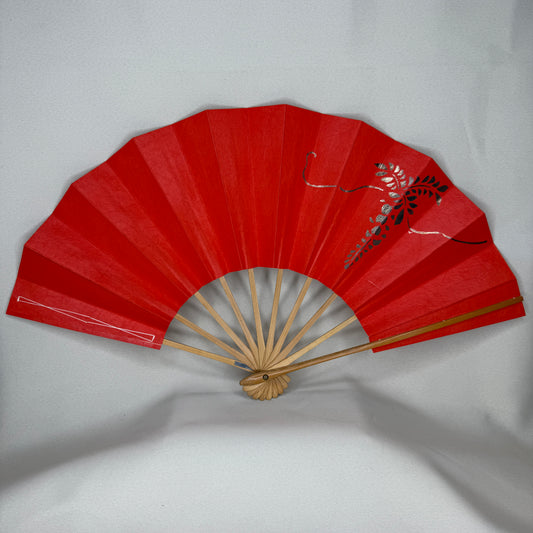 "Golden Wisteria" Vintage Dance Folding Fan