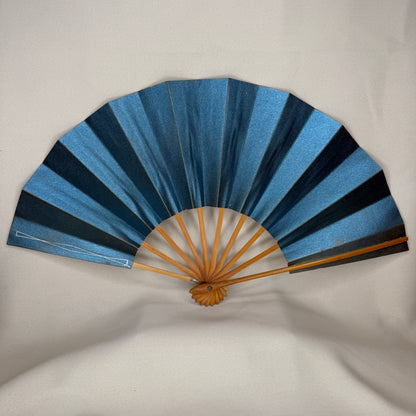 "Blue Ember" Vintage Dance Folding Fan