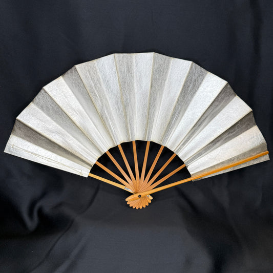 "Silver Veil" Vintage Dance Folding Fan