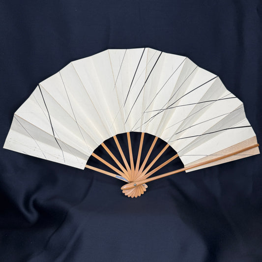 "Winter Reeds" Vintage Dance Folding Fan