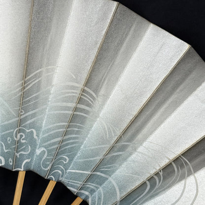"Silver Tide" Vintage Dance Folding Fan