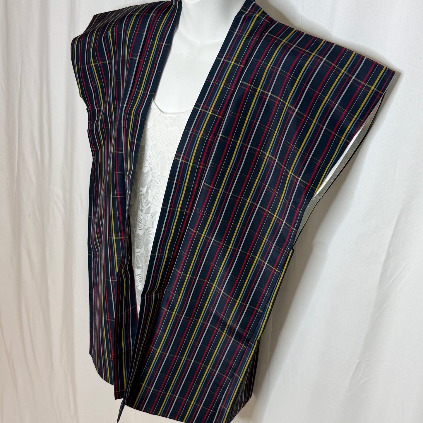 "Blue Plaid" Japanique Tunic Vest