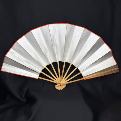 "Orange Edging" Vintage Dance Folding Fan