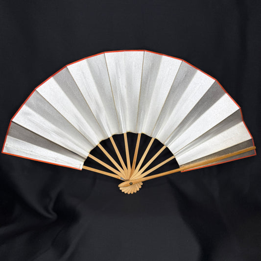 "Orange Edging" Vintage Dance Folding Fan