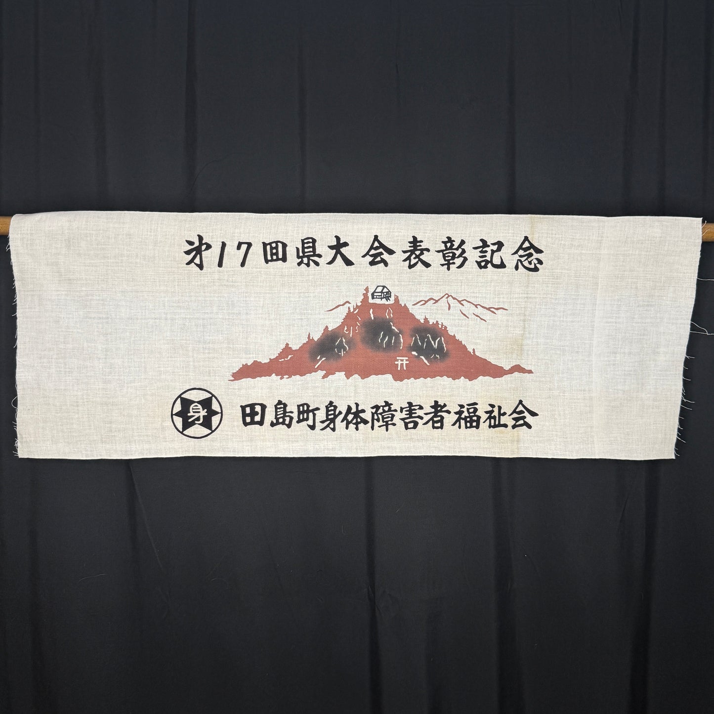 "Tajima Town" Vintage Tenugui