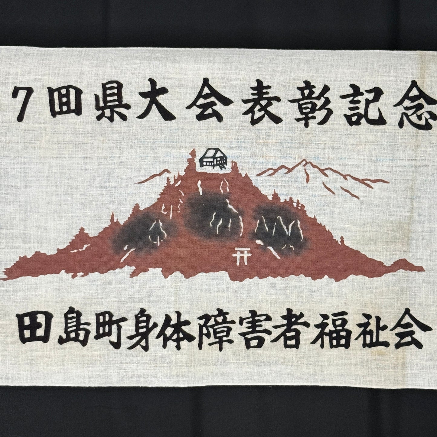 "Tajima Town" Vintage Tenugui