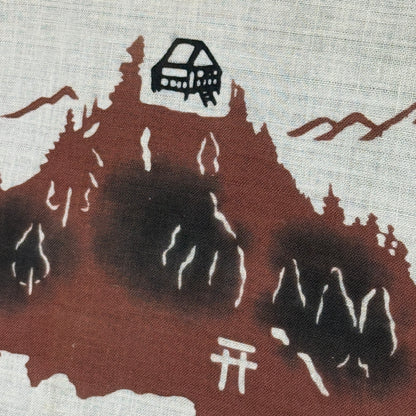 "Tajima Town" Vintage Tenugui