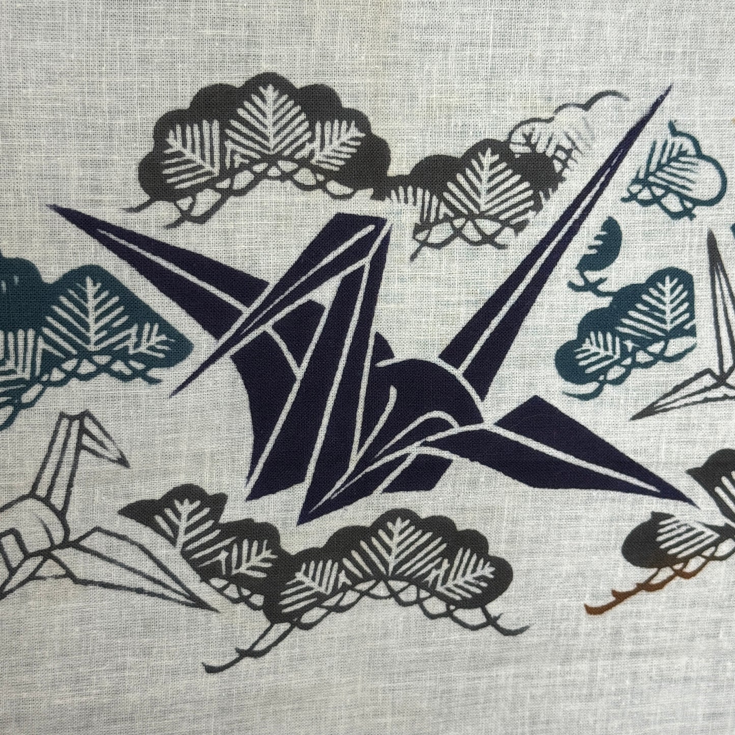 "Folded Wishes" Vintage Tenugui