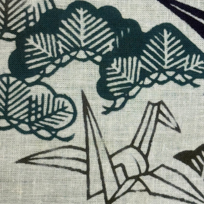 "Folded Wishes" Vintage Tenugui