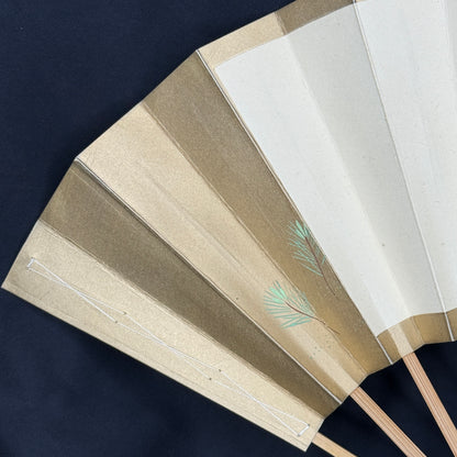 "Kyoto Serenity" Vintage Dance Folding Fan