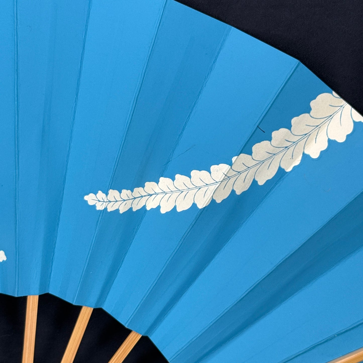 "Blue and White" Vintage Dance Folding Fan