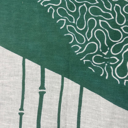 "Bamboo and Gourds" Vintage Tenugui