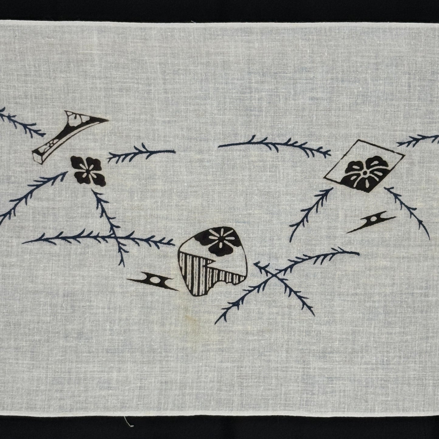"Set of Three #4" Vintage Tenugui