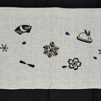 "Set of Five #1" Vintage Tenugui