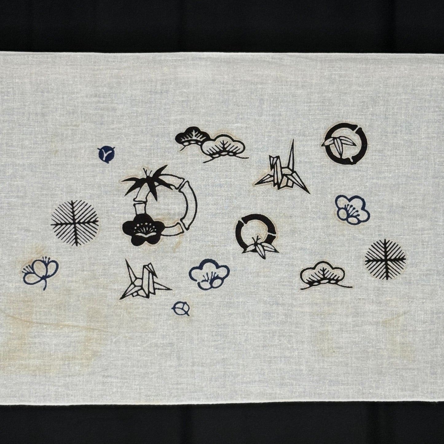 "Set of Five #4" Vintage Tenugui