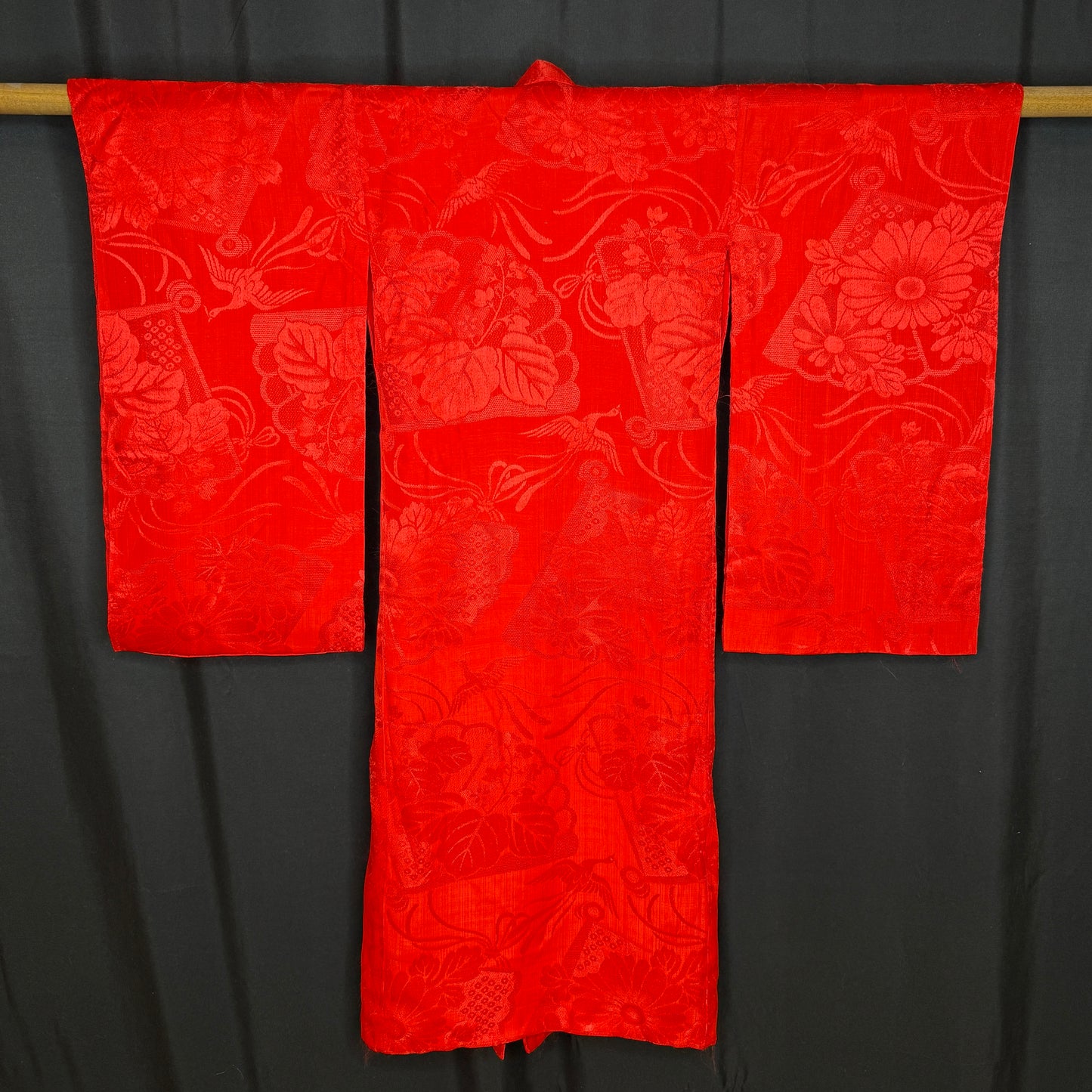 "Scarlet Phoenix" Vintage Girl's Underkimono