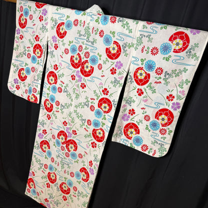 "Summer Spin" Vintage Girl's Yukata