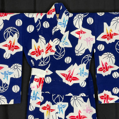 "Festival Flight" Vintage Girl's Yukata