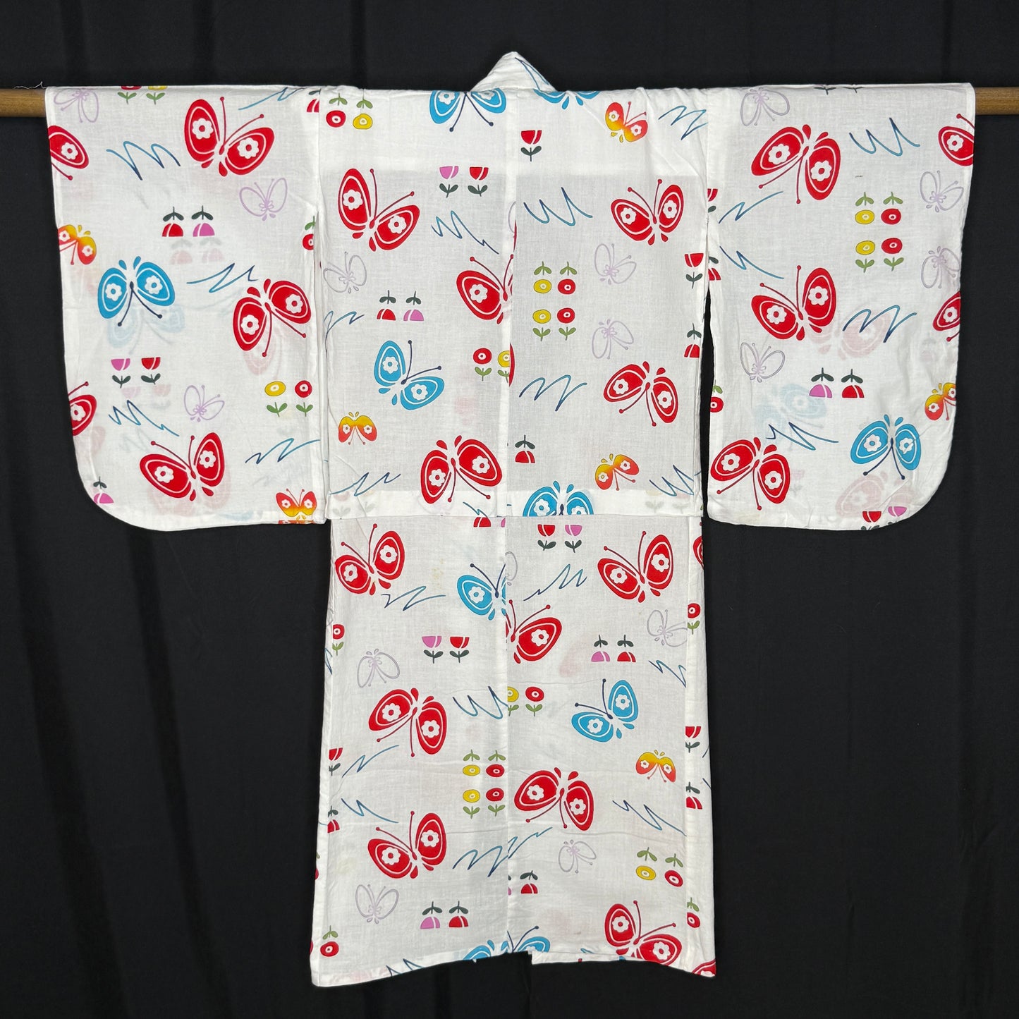 "Butterfly Waltz" Vintage Girl's Yukata