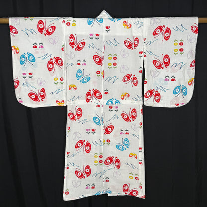 "Butterfly Waltz" Vintage Girl's Yukata