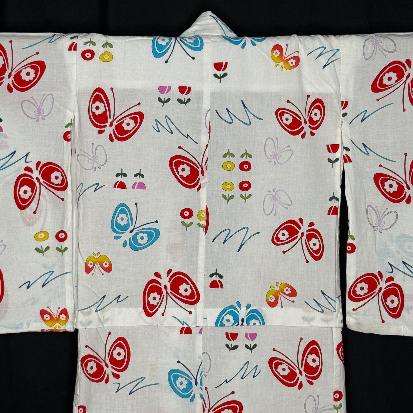 "Butterfly Waltz" Vintage Girl's Yukata