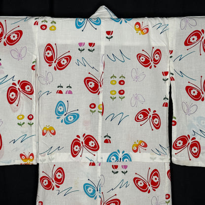 "Butterfly Waltz" Vintage Girl's Yukata