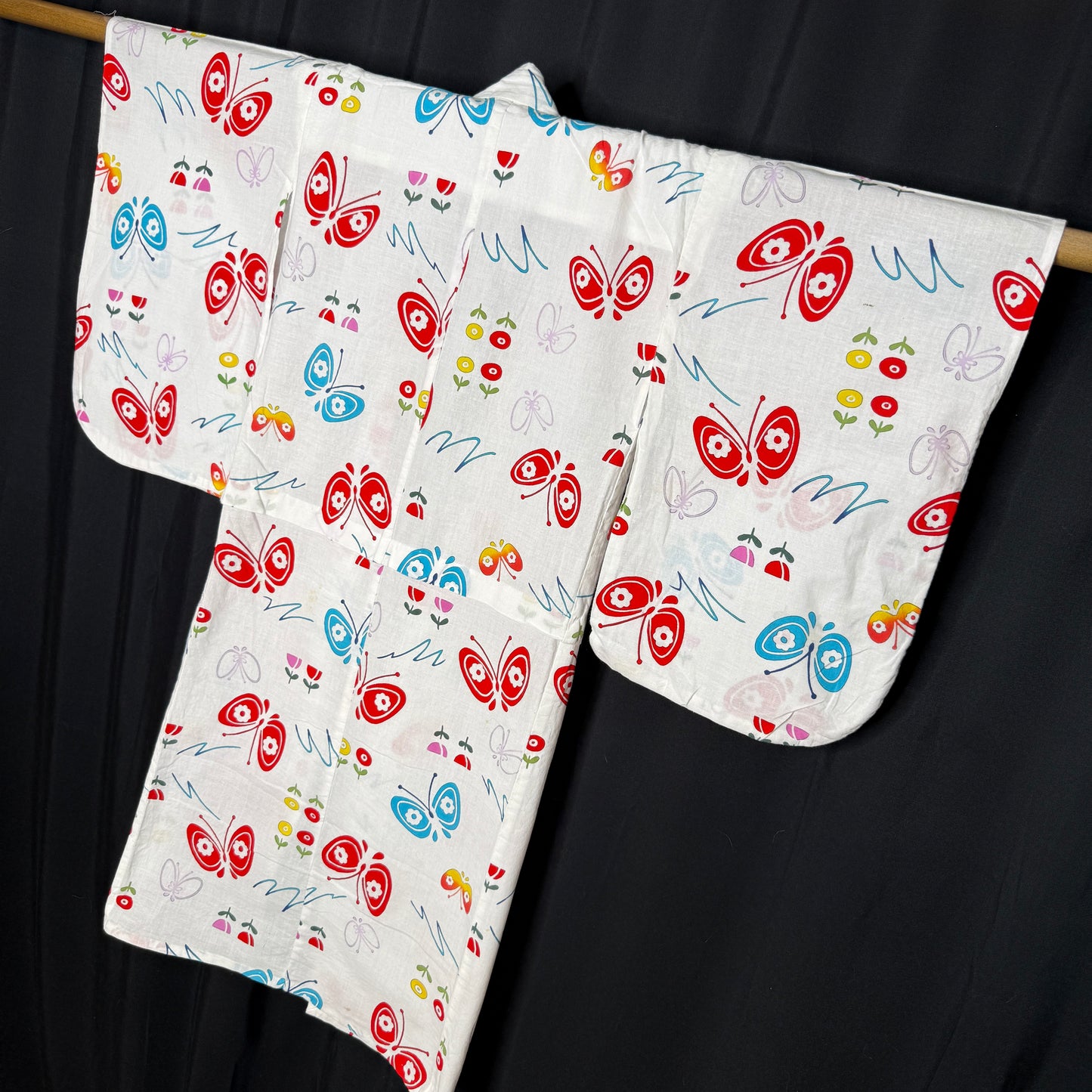 "Butterfly Waltz" Vintage Girl's Yukata