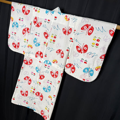 "Butterfly Waltz" Vintage Girl's Yukata