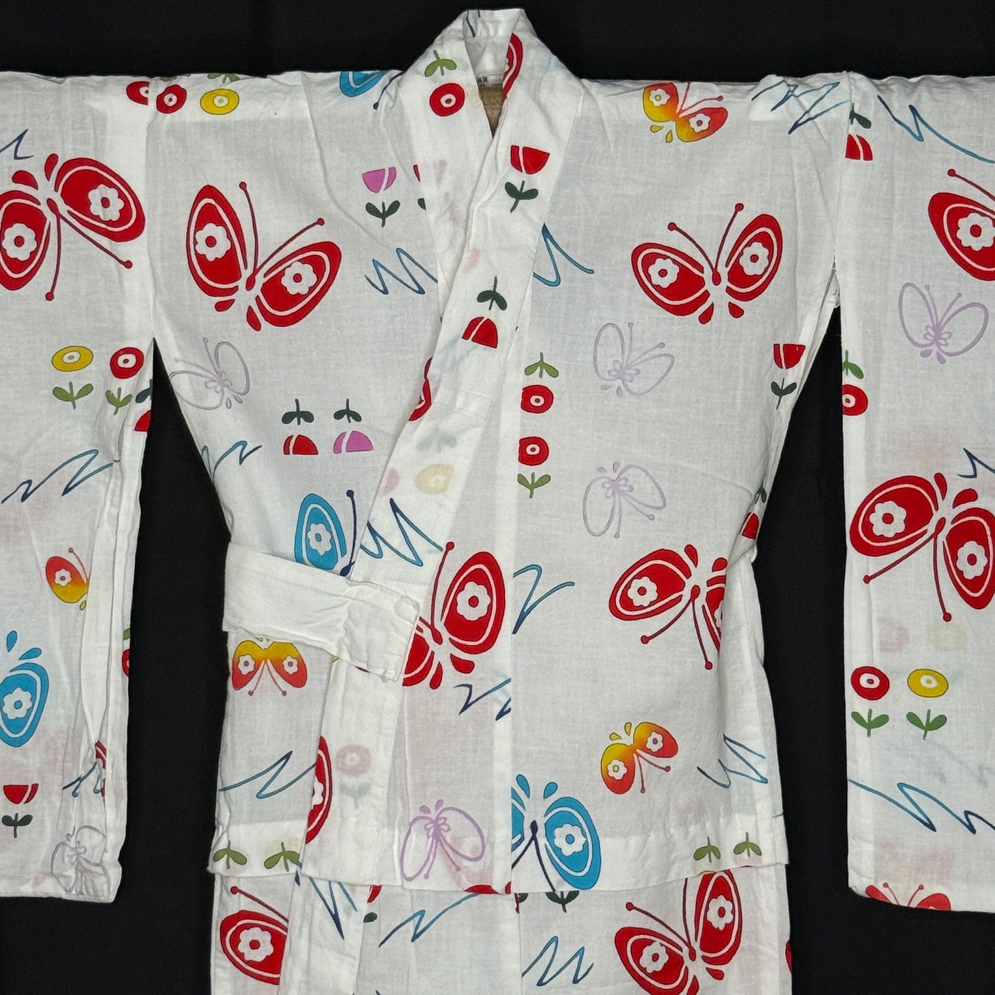 "Butterfly Waltz" Vintage Girl's Yukata