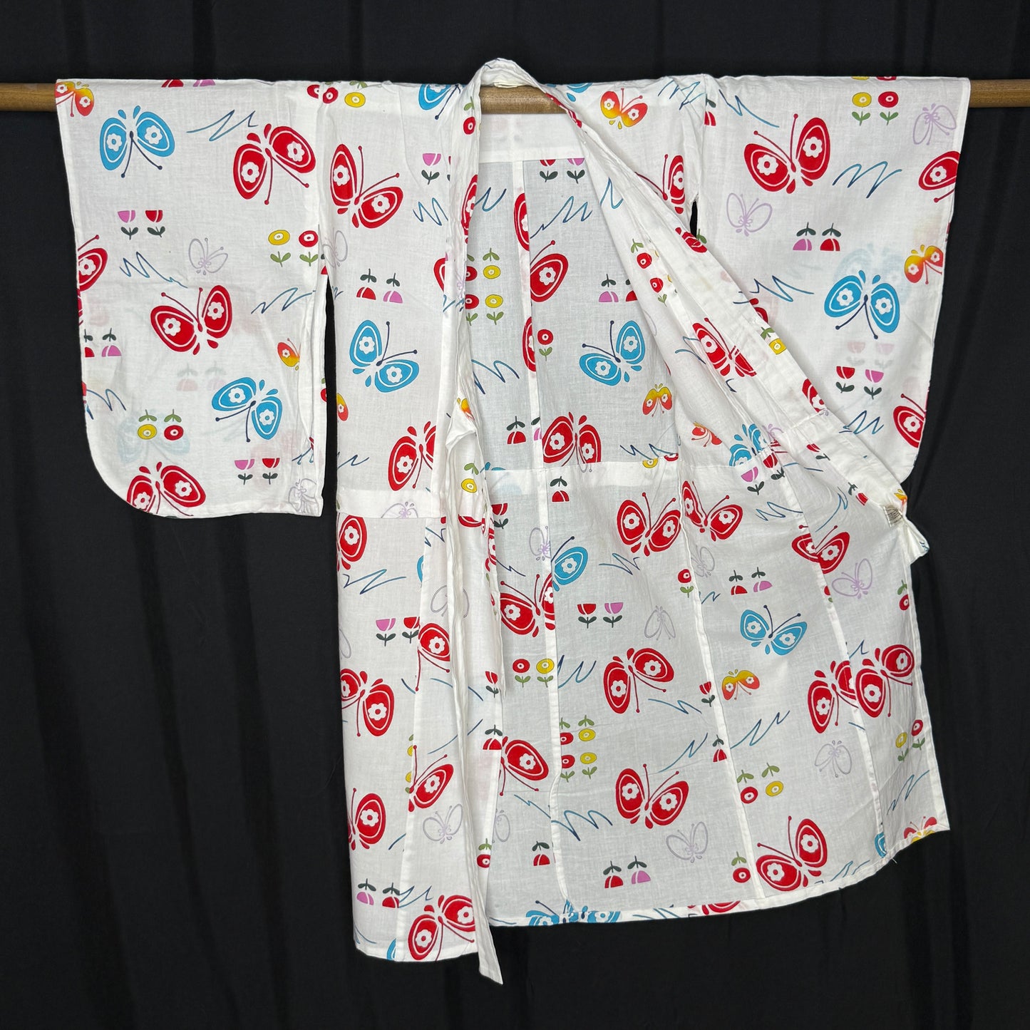 "Butterfly Waltz" Vintage Girl's Yukata