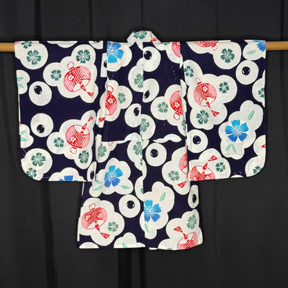 "Lantern Bloom" Vintage Girl's Yukata