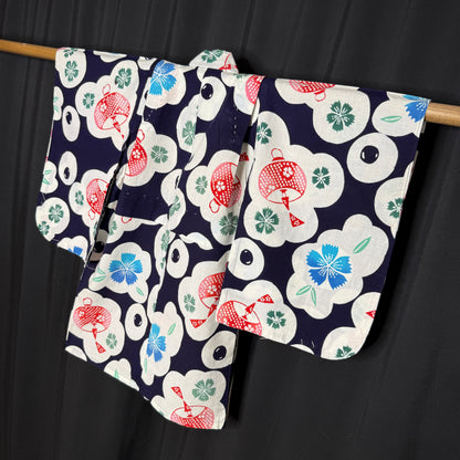 "Lantern Bloom" Vintage Girl's Yukata