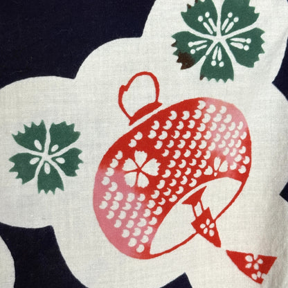 "Lantern Bloom" Vintage Girl's Yukata