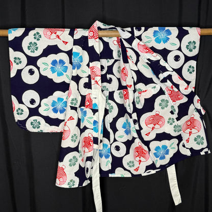 "Lantern Bloom" Vintage Girl's Yukata