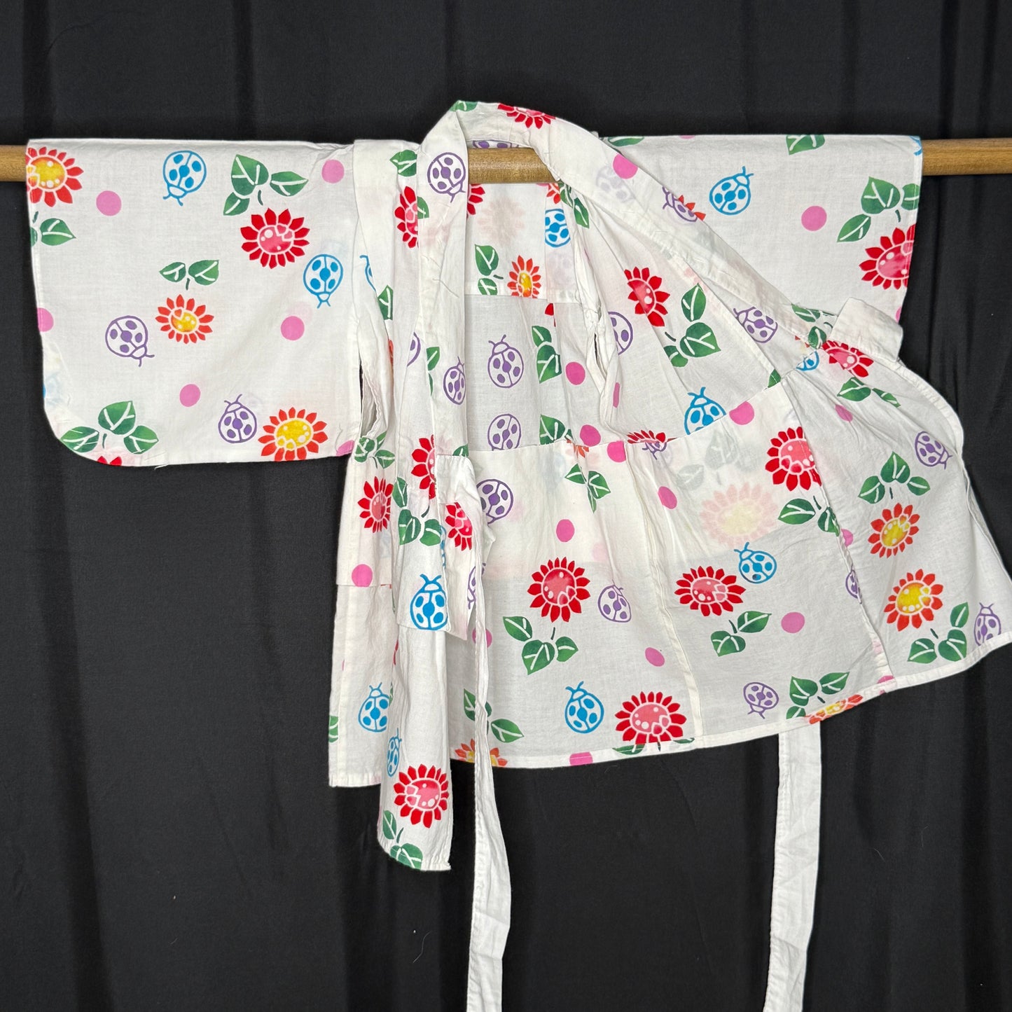 "Summer Picnic" Vintage Girl's Yukata