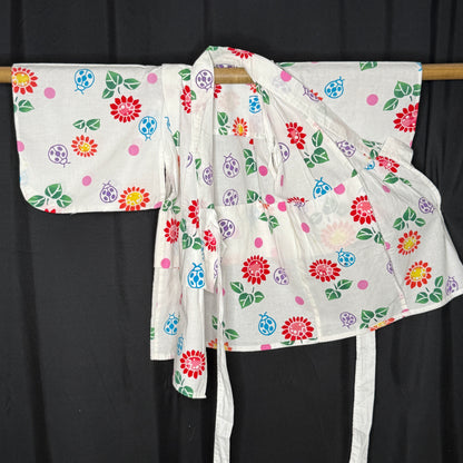 "Summer Picnic" Vintage Girl's Yukata