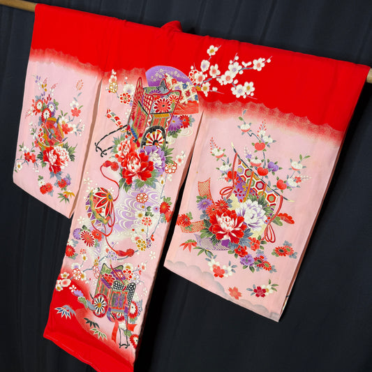 "Princess Parade" Vintage Girl's Kimono