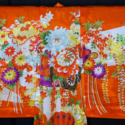 "Wisteria Cascade" Vintage Girl's Kimono
