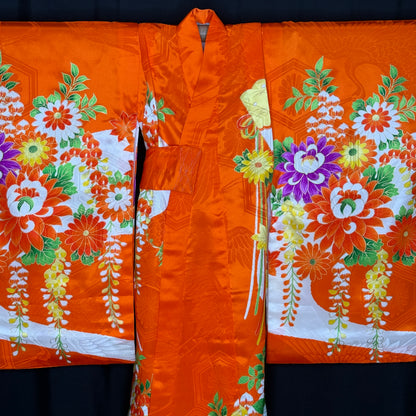 "Wisteria Cascade" Vintage Girl's Kimono
