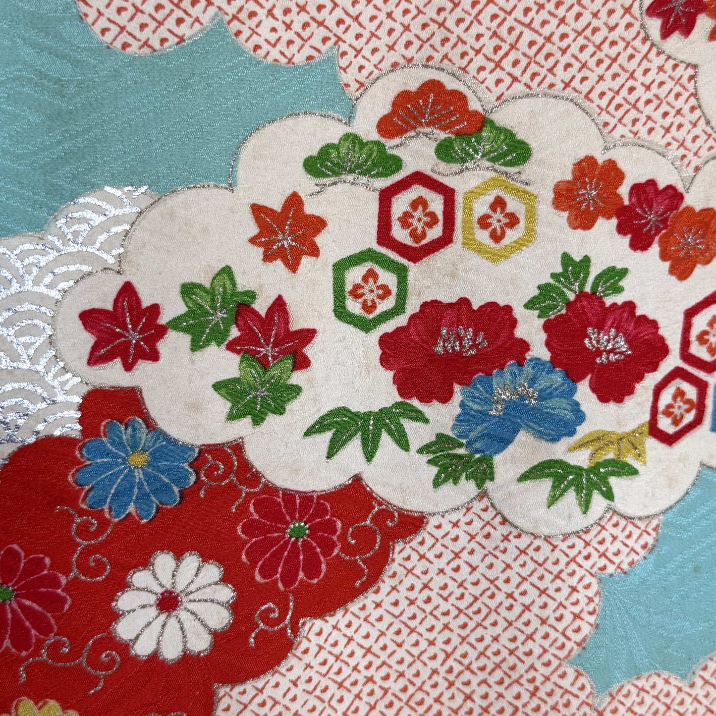 "Heavenly Wishes" Vintage Girl's Kimono