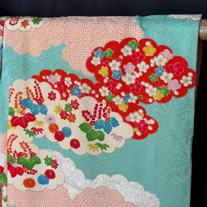 "Heavenly Wishes" Vintage Girl's Kimono