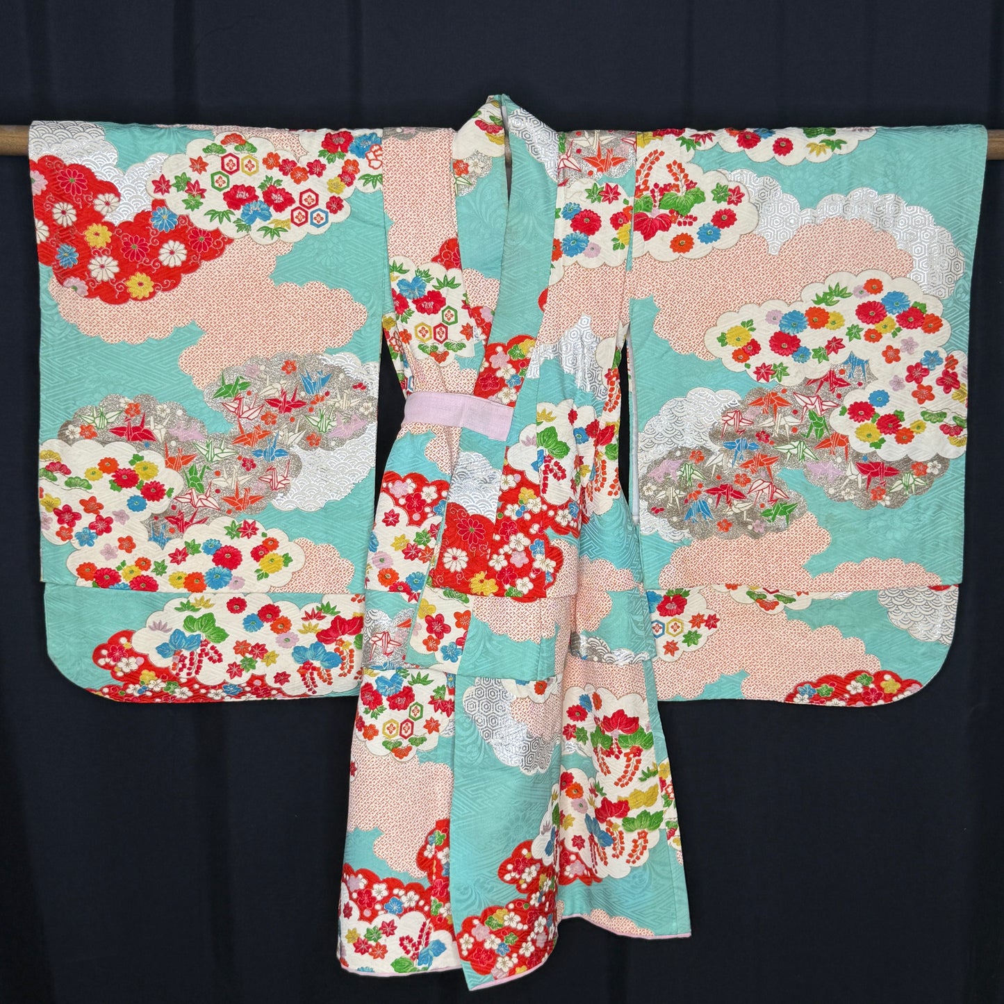"Heavenly Wishes" Vintage Girl's Kimono