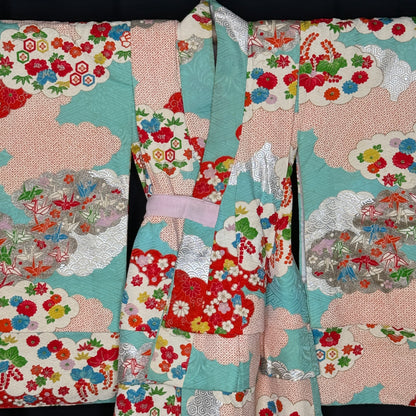 "Heavenly Wishes" Vintage Girl's Kimono