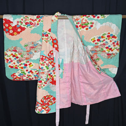 "Heavenly Wishes" Vintage Girl's Kimono