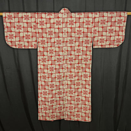 "Ikat Quilt" Vintage Child's Kimono