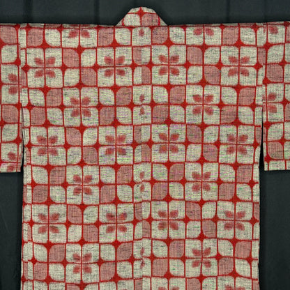 "Ikat Quilt" Vintage Child's Kimono