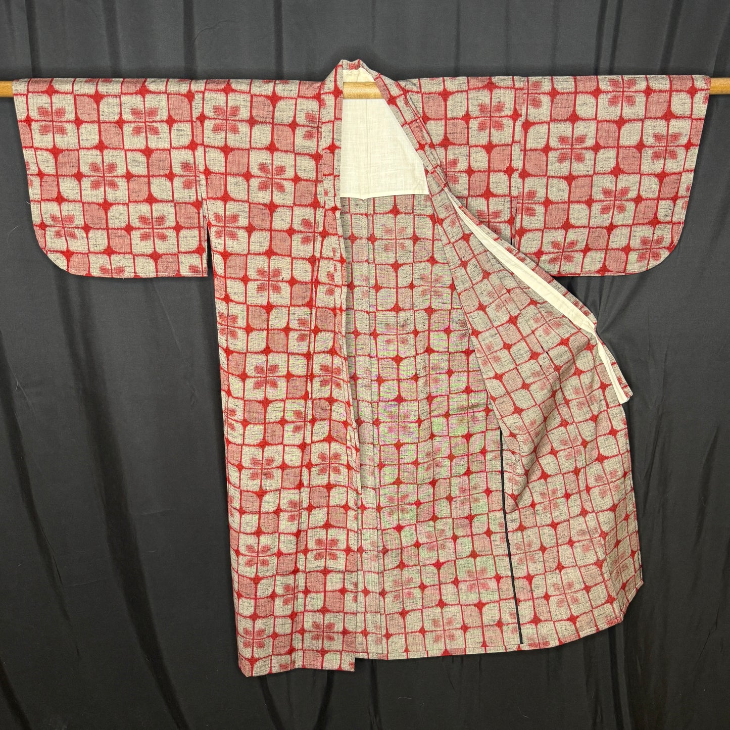 "Ikat Quilt" Vintage Child's Kimono