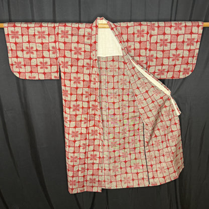 "Ikat Quilt" Vintage Child's Kimono